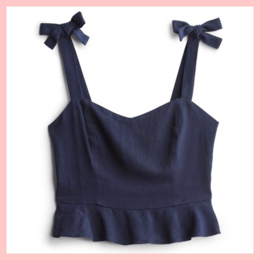 NWT Sophia Rue stitch fix crop top with ties